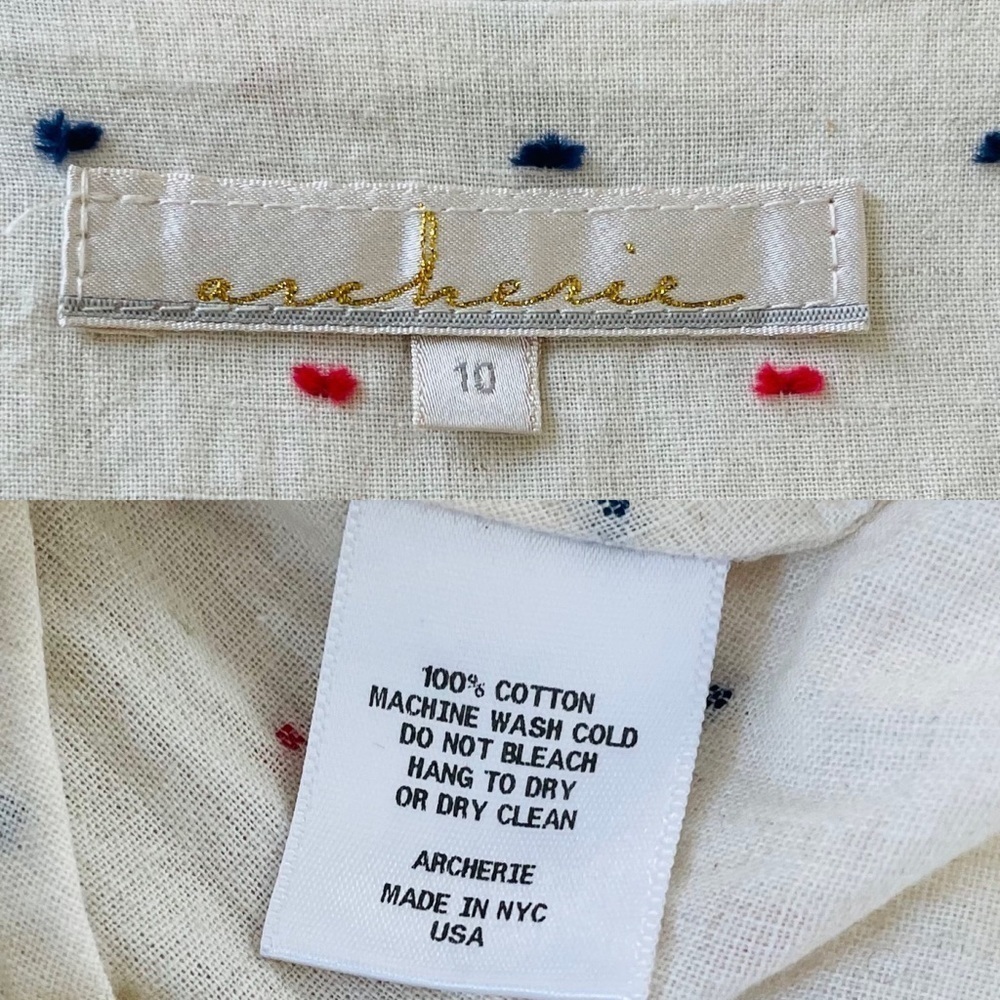 Archerie NYC Midi Short Sleeve Button Down Belted Dress 10 - Picture 12 of 12
